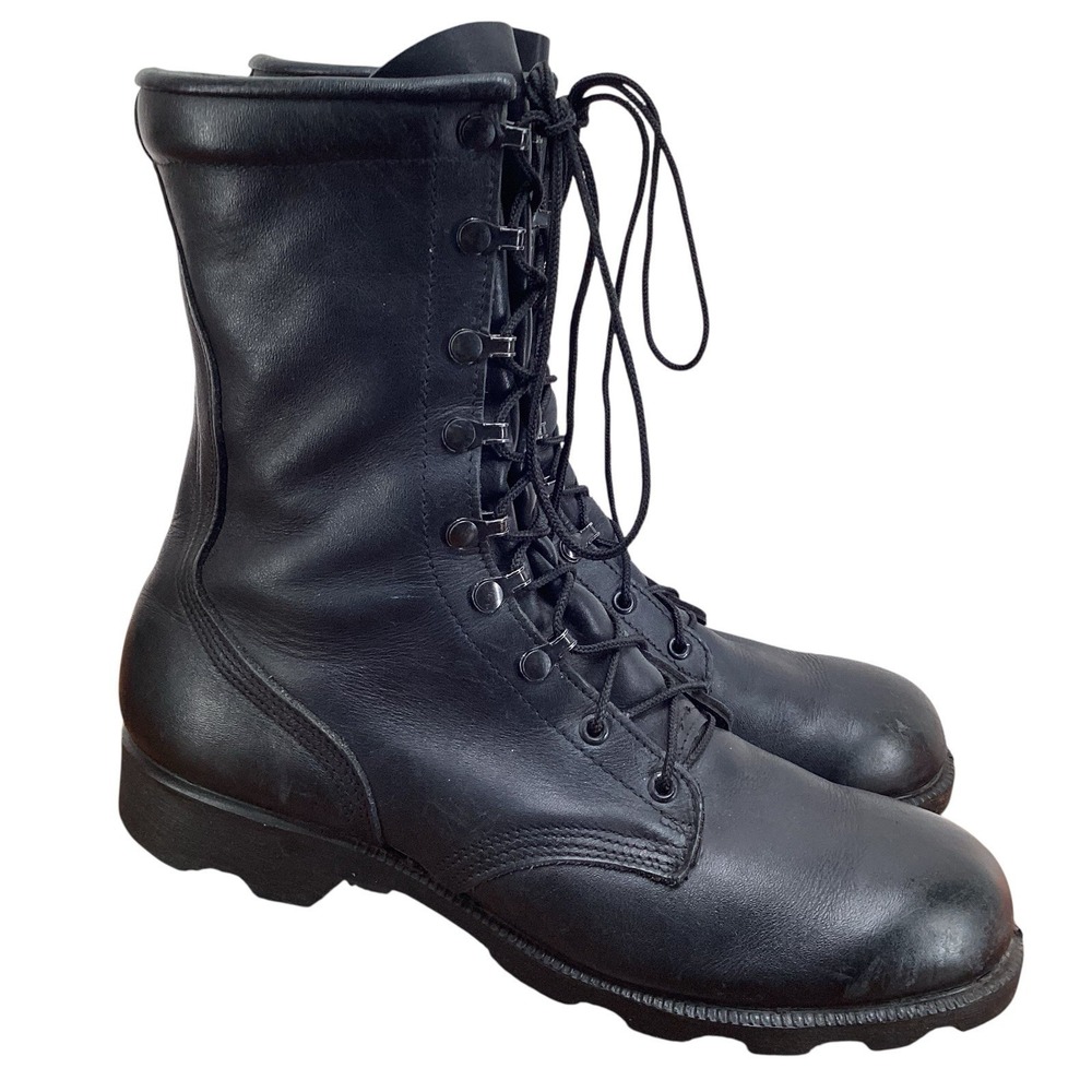 VTG Altama Ro Search Boots Black Leather Combat Military Lace Up Men's Sz 11 R